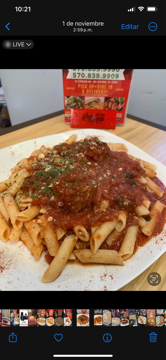 Meatball Parmigiana.