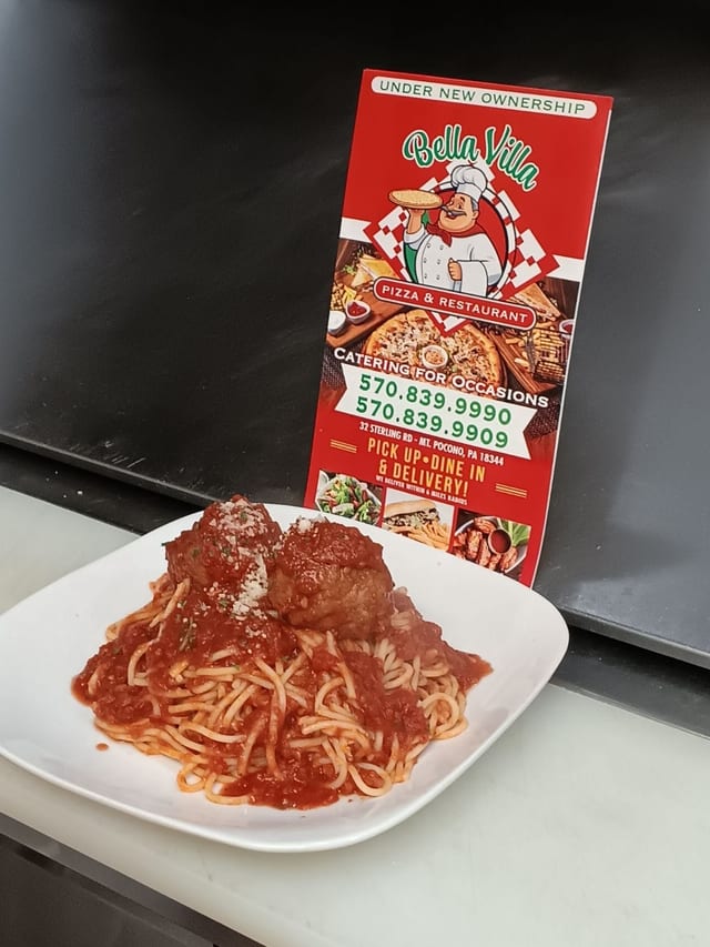 Pasta with Meatballs.