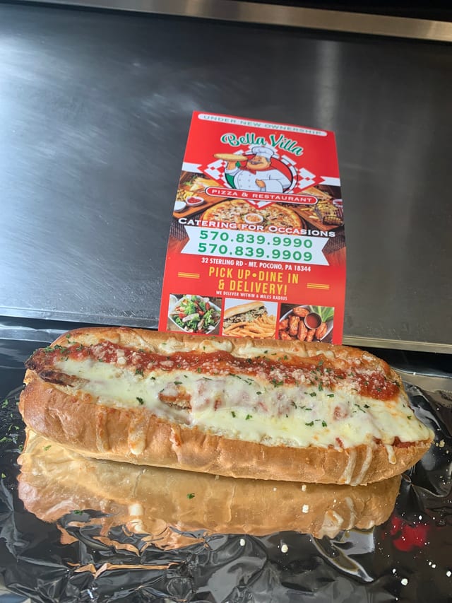 Meatball Parmigiana Sub.