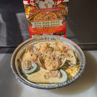 Pasta with Seafood Alfredo