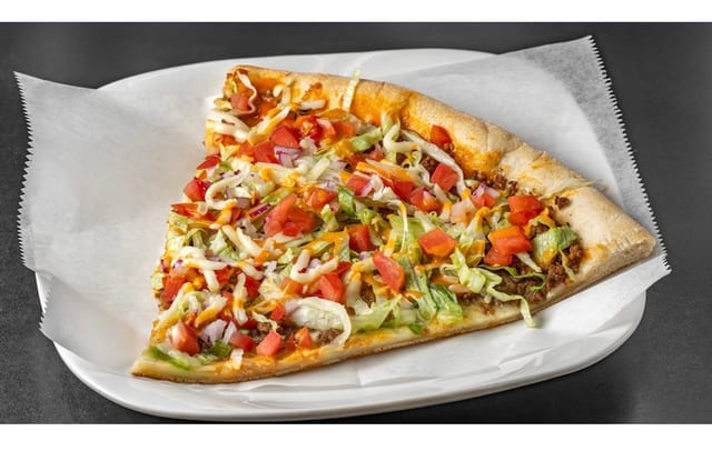 Gourmet Pizza Slice.
