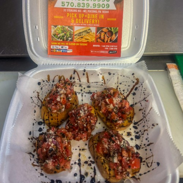 Traditional Bruschetta.